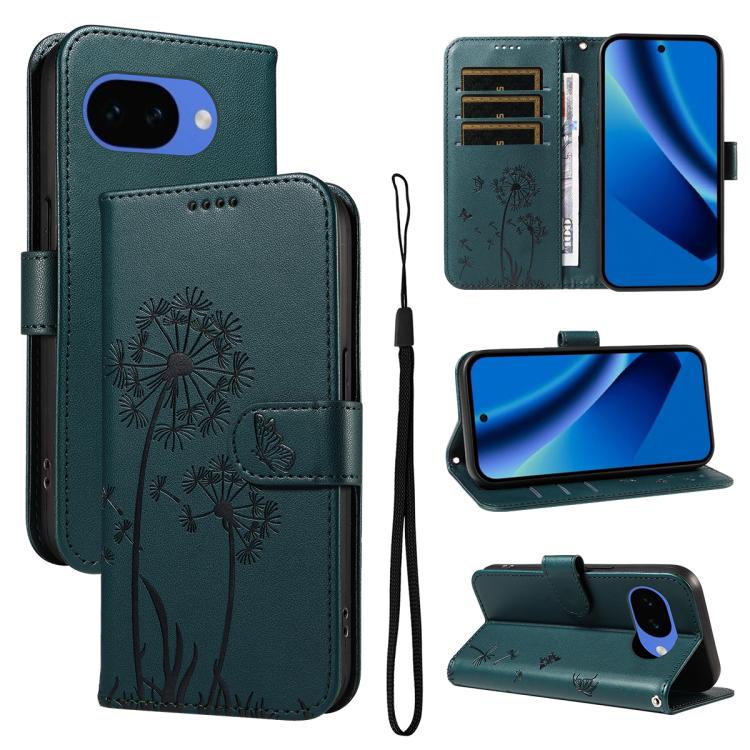 Dandelion Embossed Pattern Flip Leather Phone Case, For Google Pixel 10a, For Google Pixel 10 Pro XL 5G Global, For Google Pixel 10 5G / 10 Pro 5G Global