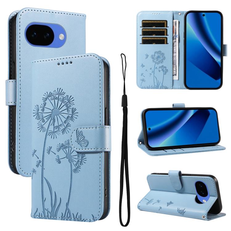 Dandelion Embossed Pattern Flip Leather Phone Case, For Google Pixel 10a, For Google Pixel 10 Pro XL 5G Global, For Google Pixel 10 5G / 10 Pro 5G Global