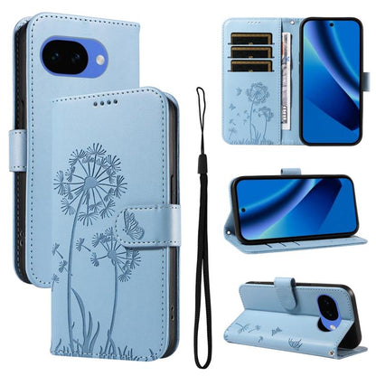 Dandelion Embossed Pattern Flip Leather Phone Case, For Google Pixel 10a, For Google Pixel 10 Pro XL 5G Global, For Google Pixel 10 5G / 10 Pro 5G Global