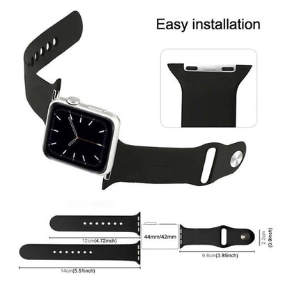 xDfind Solid Color Silicone Sports Watch Band