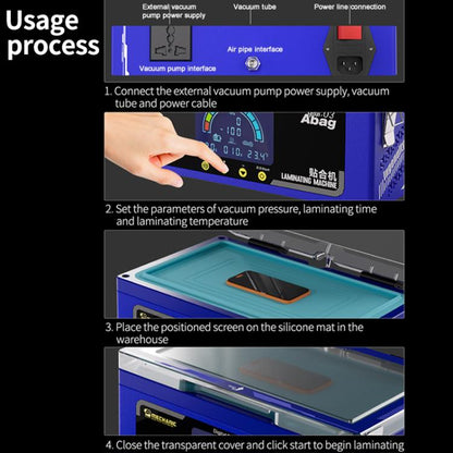 Mechanic Gan-03 Abag 8-inch Airbag Laminating Machine, US Plug, EU Plug