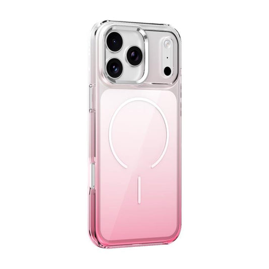 Metal Lens Frame Gradient PC MagSafe Phone Case, For iPhone 18 Pro / 17 Pro, For iPhone 18 Pro Max / 17 Pro Max, For iPhone 16 Pro Max, For iPhone 16 Pro, For iPhone 16, For iPhone 15 Pro Max, For iPhone 15 Pro, For iPhone 15, For iPhone 14 / 13       ...
