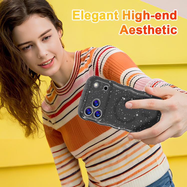 Wave Glitter MagSafe Magnetic TPU Phone Case