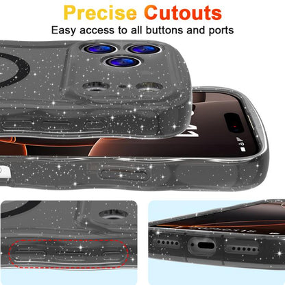 Wave Glitter MagSafe Magnetic TPU Phone Case
