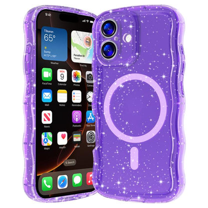 Wave Glitter MagSafe Magnetic TPU Phone Case