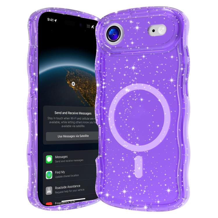 Wave Glitter MagSafe Magnetic TPU Phone Case