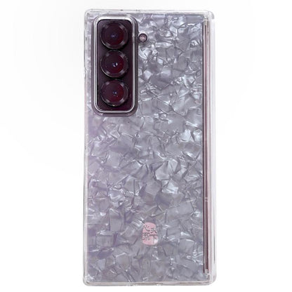 Magnetic Axis Pearlescent Shell Texture Phone Case, For Galaxy Z Fold8 Ultra 5G, For Samsung Galaxy Z Fold7 5G, For Samsung Galaxy Z Fold Special, For Samsung Galaxy Z Fold6 5G, For Samsung Galaxy Z Fold5 5G, For Samsung Galaxy Z Fold4 5G
