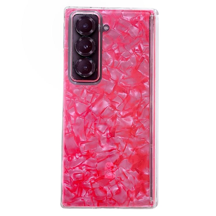 Magnetic Axis Pearlescent Shell Texture Phone Case, For Galaxy Z Fold8 Ultra 5G, For Samsung Galaxy Z Fold7 5G, For Samsung Galaxy Z Fold Special, For Samsung Galaxy Z Fold6 5G, For Samsung Galaxy Z Fold5 5G, For Samsung Galaxy Z Fold4 5G
