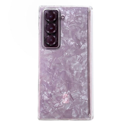 Magnetic Axis Pearlescent Shell Texture Phone Case, For Galaxy Z Fold8 Ultra 5G, For Samsung Galaxy Z Fold7 5G, For Samsung Galaxy Z Fold Special, For Samsung Galaxy Z Fold6 5G, For Samsung Galaxy Z Fold5 5G, For Samsung Galaxy Z Fold4 5G