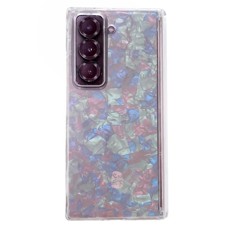 Magnetic Axis Pearlescent Shell Texture Phone Case, For Galaxy Z Fold8 Ultra 5G, For Samsung Galaxy Z Fold7 5G, For Samsung Galaxy Z Fold Special, For Samsung Galaxy Z Fold6 5G, For Samsung Galaxy Z Fold5 5G, For Samsung Galaxy Z Fold4 5G