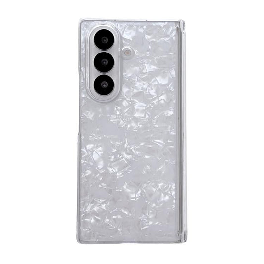 Magnetic Axis Pearlescent Shell Texture Phone Case, For Galaxy Z Fold8 Ultra 5G, For Samsung Galaxy Z Fold7 5G, For Samsung Galaxy Z Fold Special, For Samsung Galaxy Z Fold6 5G, For Samsung Galaxy Z Fold5 5G, For Samsung Galaxy Z Fold4 5G