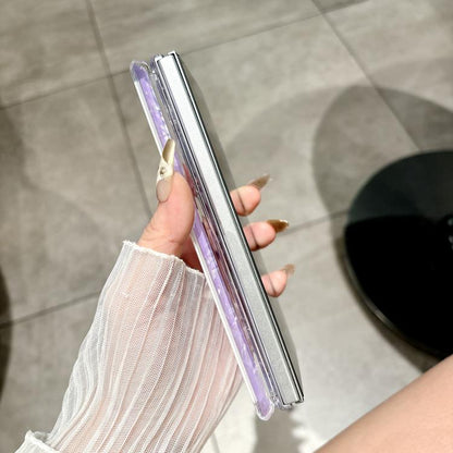 Magnetic Axis Pearlescent Shell Texture Phone Case, For Galaxy Z Fold8 Ultra 5G, For Samsung Galaxy Z Fold7 5G, For Samsung Galaxy Z Fold Special, For Samsung Galaxy Z Fold6 5G, For Samsung Galaxy Z Fold5 5G, For Samsung Galaxy Z Fold4 5G