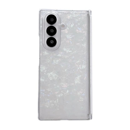 Magnetic Axis Pearlescent Shell Texture Phone Case, For Galaxy Z Fold8 Ultra 5G, For Samsung Galaxy Z Fold7 5G, For Samsung Galaxy Z Fold Special, For Samsung Galaxy Z Fold6 5G, For Samsung Galaxy Z Fold5 5G, For Samsung Galaxy Z Fold4 5G