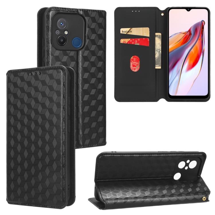 Cubic Grid Texture Flip Leather Phone Case, For Redmi Note 13 Pro 5G, For Redmi K70 / K70 Pro, For Redmi 12 4G, For Redmi Note 12S 4G Global, For Redmi Note 12 4G Global, For Redmi Note 12 Turbo 5G, For Redmi Note 12 Pro+ 5G Global                     ...