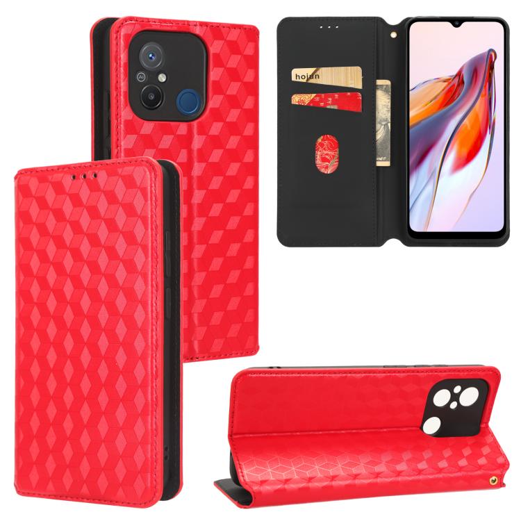 Cubic Grid Texture Flip Leather Phone Case, For Redmi Note 13 Pro 5G, For Redmi K70 / K70 Pro, For Redmi 12 4G, For Redmi Note 12S 4G Global, For Redmi Note 12 4G Global, For Redmi Note 12 Turbo 5G, For Redmi Note 12 Pro+ 5G Global                     ...