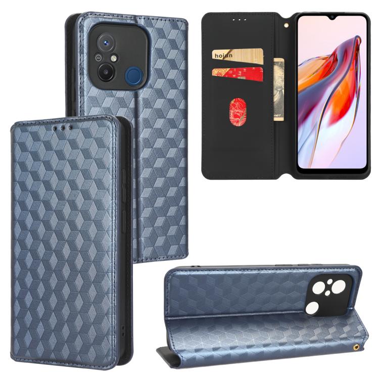Cubic Grid Texture Flip Leather Phone Case, For Redmi Note 13 Pro 5G, For Redmi K70 / K70 Pro, For Redmi 12 4G, For Redmi Note 12S 4G Global, For Redmi Note 12 4G Global, For Redmi Note 12 Turbo 5G, For Redmi Note 12 Pro+ 5G Global                     ...