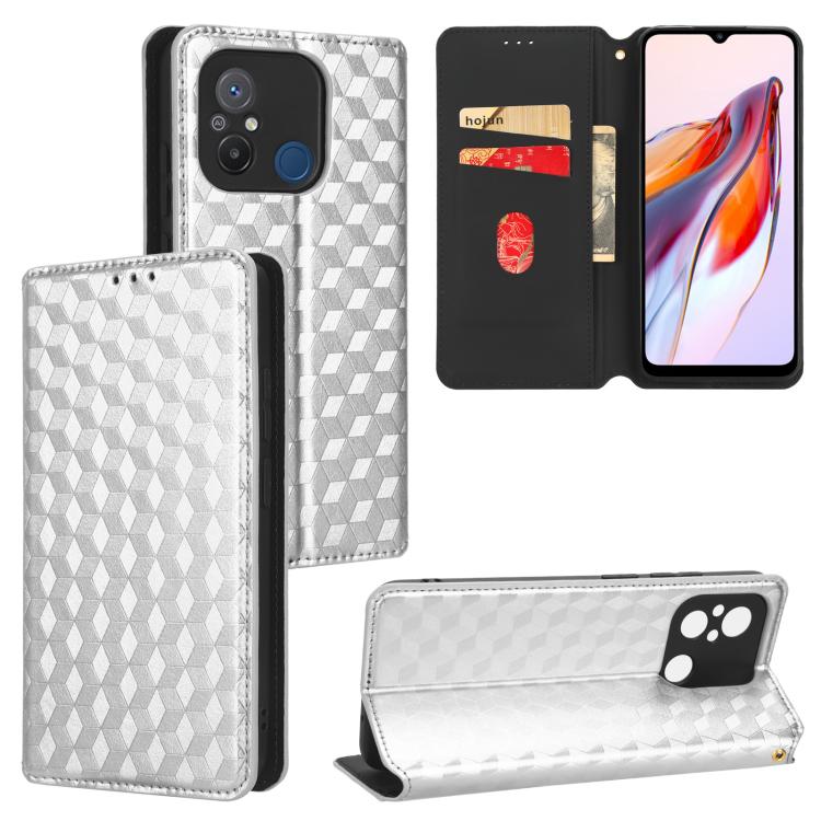 Cubic Grid Texture Flip Leather Phone Case, For Redmi Note 13 Pro 5G, For Redmi K70 / K70 Pro, For Redmi 12 4G, For Redmi Note 12S 4G Global, For Redmi Note 12 4G Global, For Redmi Note 12 Turbo 5G, For Redmi Note 12 Pro+ 5G Global                     ...