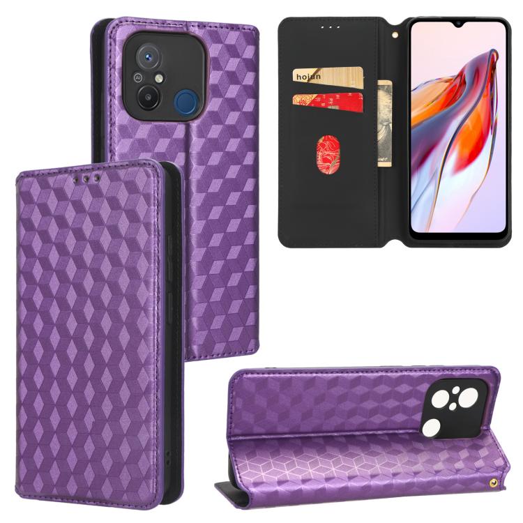 Cubic Grid Texture Flip Leather Phone Case, For Redmi Note 13 Pro 5G, For Redmi K70 / K70 Pro, For Redmi 12 4G, For Redmi Note 12S 4G Global, For Redmi Note 12 4G Global, For Redmi Note 12 Turbo 5G, For Redmi Note 12 Pro+ 5G Global                     ...