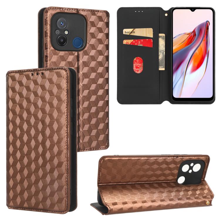Cubic Grid Texture Flip Leather Phone Case, For Redmi Note 13 Pro 5G, For Redmi K70 / K70 Pro, For Redmi 12 4G, For Redmi Note 12S 4G Global, For Redmi Note 12 4G Global, For Redmi Note 12 Turbo 5G, For Redmi Note 12 Pro+ 5G Global                     ...