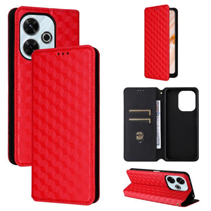 Cubic Grid Texture Flip Leather Phone Case, For Redmi K80 / K80 Pro, For Redmi Note 14 Pro 4G Global, For Redmi Note 14 4G 163.25mm, For Redmi Note 14 Pro+ 5G, For Redmi 14C 4G, For Redmi K70 Ultra, For Redmi 13 4G / Note 13R 5G, For Redmi Turbo 3 5G  ...