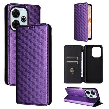Cubic Grid Texture Flip Leather Phone Case, For Redmi K80 / K80 Pro, For Redmi Note 14 Pro 4G Global, For Redmi Note 14 4G 163.25mm, For Redmi Note 14 Pro+ 5G, For Redmi 14C 4G, For Redmi K70 Ultra, For Redmi 13 4G / Note 13R 5G, For Redmi Turbo 3 5G  ...