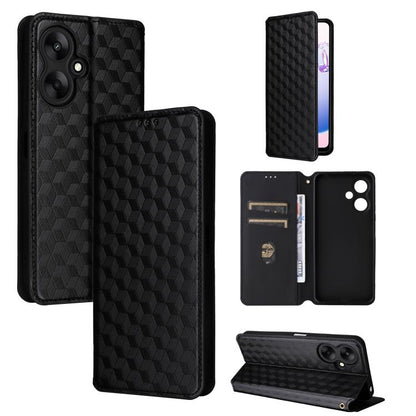 Cubic Grid Texture Flip Leather Phone Case, For Redmi K80 / K80 Pro, For Redmi Note 14 Pro 4G Global, For Redmi Note 14 4G 163.25mm, For Redmi Note 14 Pro+ 5G, For Redmi 14C 4G, For Redmi K70 Ultra, For Redmi 13 4G / Note 13R 5G, For Redmi Turbo 3 5G  ...