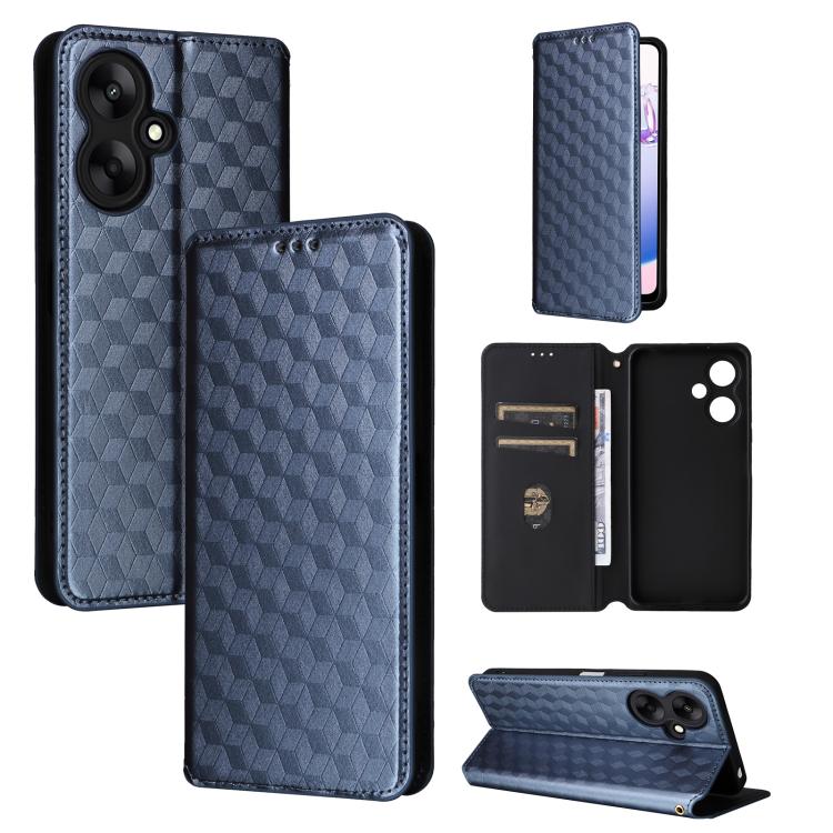 Cubic Grid Texture Flip Leather Phone Case, For Redmi K80 / K80 Pro, For Redmi Note 14 Pro 4G Global, For Redmi Note 14 4G 163.25mm, For Redmi Note 14 Pro+ 5G, For Redmi 14C 4G, For Redmi K70 Ultra, For Redmi 13 4G / Note 13R 5G, For Redmi Turbo 3 5G  ...