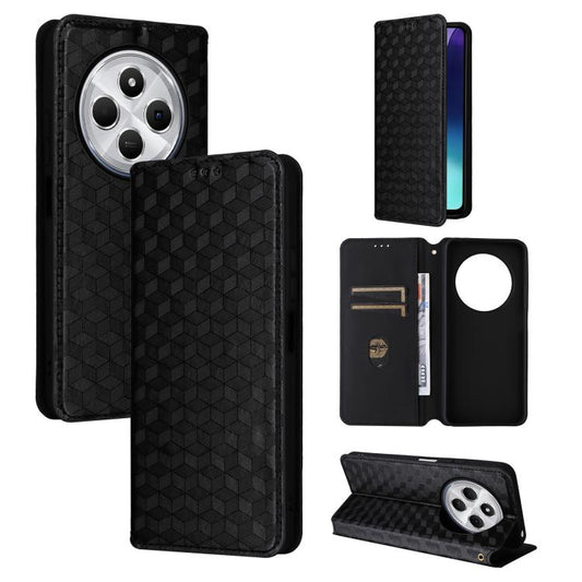Cubic Grid Texture Flip Leather Phone Case, For Redmi 17C 4G / 14C / 14R / A4, For Redmi A7 Pro 171mm / Poco C85x 5G, For Redmi 15a 5G, For Redmi Turbo 5 Max / Poco X8 Pro Max, For Redmi Turbo 5 5G / Poco X8 Pro 5G                                      ...