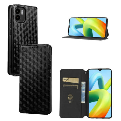 Cubic Grid Texture Flip Leather Phone Case, For Redmi Note 13 Pro 5G, For Redmi K70 / K70 Pro, For Redmi 12 4G, For Redmi Note 12S 4G Global, For Redmi Note 12 4G Global, For Redmi Note 12 Turbo 5G, For Redmi Note 12 Pro+ 5G Global                     ...