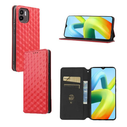 Cubic Grid Texture Flip Leather Phone Case, For Redmi Note 13 Pro 5G, For Redmi K70 / K70 Pro, For Redmi 12 4G, For Redmi Note 12S 4G Global, For Redmi Note 12 4G Global, For Redmi Note 12 Turbo 5G, For Redmi Note 12 Pro+ 5G Global                     ...