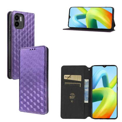 Cubic Grid Texture Flip Leather Phone Case, For Redmi Note 13 Pro 5G, For Redmi K70 / K70 Pro, For Redmi 12 4G, For Redmi Note 12S 4G Global, For Redmi Note 12 4G Global, For Redmi Note 12 Turbo 5G, For Redmi Note 12 Pro+ 5G Global                     ...