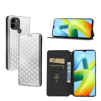 Cubic Grid Texture Flip Leather Phone Case, For Redmi Note 13 Pro 5G, For Redmi K70 / K70 Pro, For Redmi 12 4G, For Redmi Note 12S 4G Global, For Redmi Note 12 4G Global, For Redmi Note 12 Turbo 5G, For Redmi Note 12 Pro+ 5G Global                     ...