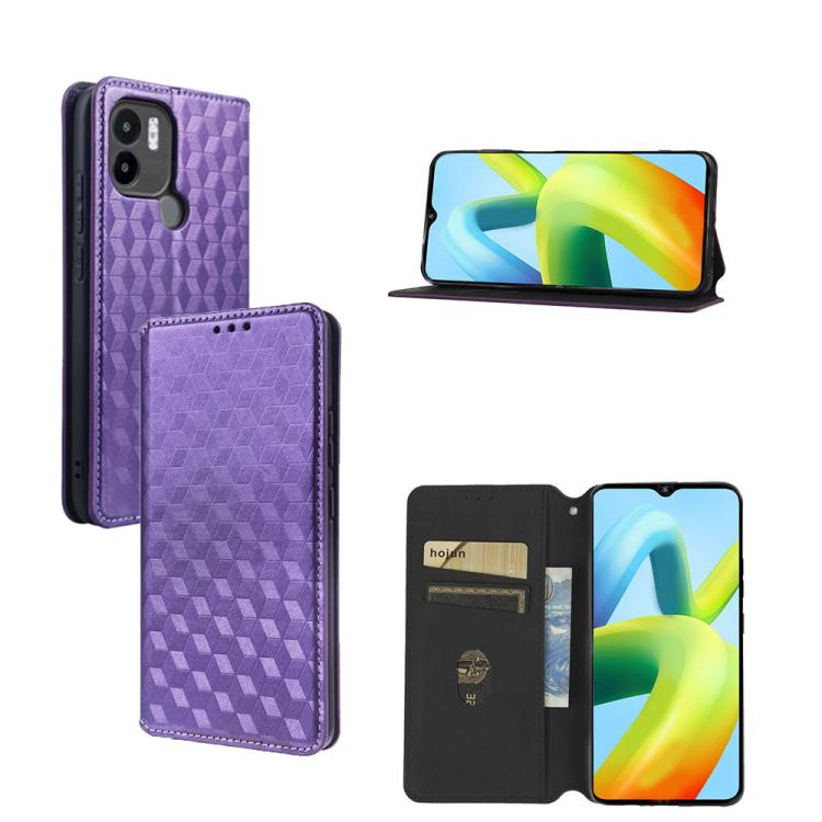 Cubic Grid Texture Flip Leather Phone Case, For Redmi Note 13 Pro 5G, For Redmi K70 / K70 Pro, For Redmi 12 4G, For Redmi Note 12S 4G Global, For Redmi Note 12 4G Global, For Redmi Note 12 Turbo 5G, For Redmi Note 12 Pro+ 5G Global                     ...