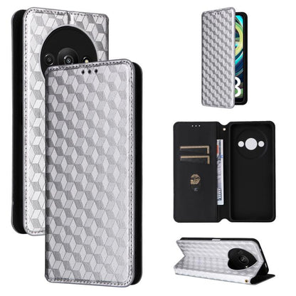 Cubic Grid Texture Flip Leather Phone Case, For Redmi K80 / K80 Pro, For Redmi Note 14 Pro 4G Global, For Redmi Note 14 4G 163.25mm, For Redmi Note 14 Pro+ 5G, For Redmi 14C 4G, For Redmi K70 Ultra, For Redmi 13 4G / Note 13R 5G, For Redmi Turbo 3 5G  ...
