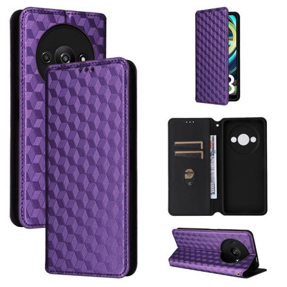 Cubic Grid Texture Flip Leather Phone Case, For Redmi K80 / K80 Pro, For Redmi Note 14 Pro 4G Global, For Redmi Note 14 4G 163.25mm, For Redmi Note 14 Pro+ 5G, For Redmi 14C 4G, For Redmi K70 Ultra, For Redmi 13 4G / Note 13R 5G, For Redmi Turbo 3 5G  ...