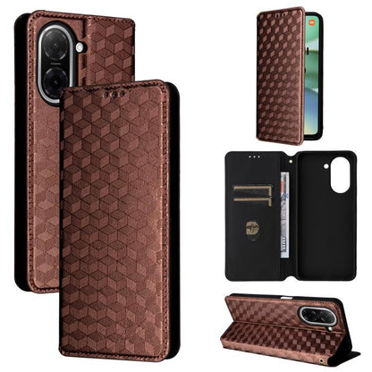 Cubic Grid Texture Flip Leather Phone Case, For Redmi A7 Pro 171mm / Poco C85x 5G, For Redmi 15a 5G, For Redmi Turbo 5 Max / Poco X8 Pro Max, For Redmi Turbo 5 5G / Poco X8 Pro 5G, For Redmi Note 15 Pro+ 5G 163.3mm/Poco M8 Pro 5G                       ...