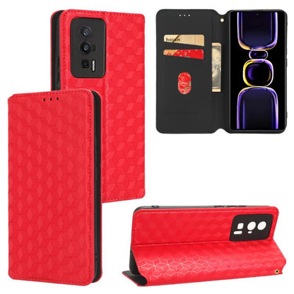 Cubic Grid Texture Flip Leather Phone Case, For Redmi Note 13 Pro 5G, For Redmi K70 / K70 Pro, For Redmi 12 4G, For Redmi Note 12S 4G Global, For Redmi Note 12 4G Global, For Redmi Note 12 Turbo 5G, For Redmi Note 12 Pro+ 5G Global                     ...