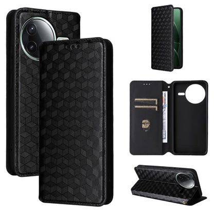 Cubic Grid Texture Flip Leather Phone Case, For Redmi K80 / K80 Pro, For Redmi Note 14 Pro 4G Global, For Redmi Note 14 4G 163.25mm, For Redmi Note 14 Pro+ 5G, For Redmi 14C 4G, For Redmi K70 Ultra, For Redmi 13 4G / Note 13R 5G, For Redmi Turbo 3 5G  ...