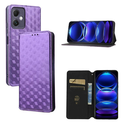 Cubic Grid Texture Flip Leather Phone Case, For Redmi Note 13 Pro 5G, For Redmi K70 / K70 Pro, For Redmi 12 4G, For Redmi Note 12S 4G Global, For Redmi Note 12 4G Global, For Redmi Note 12 Turbo 5G, For Redmi Note 12 Pro+ 5G Global                     ...