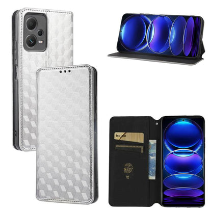 Cubic Grid Texture Flip Leather Phone Case, For Redmi Note 13 Pro 5G, For Redmi K70 / K70 Pro, For Redmi 12 4G, For Redmi Note 12S 4G Global, For Redmi Note 12 4G Global, For Redmi Note 12 Turbo 5G, For Redmi Note 12 Pro+ 5G Global                     ...