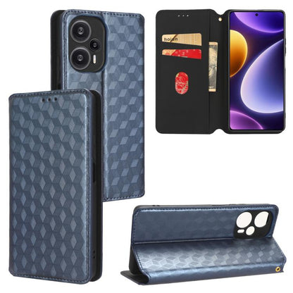 Cubic Grid Texture Flip Leather Phone Case, For Redmi Note 13 Pro 5G, For Redmi K70 / K70 Pro, For Redmi 12 4G, For Redmi Note 12S 4G Global, For Redmi Note 12 4G Global, For Redmi Note 12 Turbo 5G, For Redmi Note 12 Pro+ 5G Global                     ...