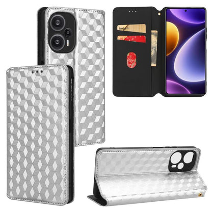 Cubic Grid Texture Flip Leather Phone Case, For Redmi Note 13 Pro 5G, For Redmi K70 / K70 Pro, For Redmi 12 4G, For Redmi Note 12S 4G Global, For Redmi Note 12 4G Global, For Redmi Note 12 Turbo 5G, For Redmi Note 12 Pro+ 5G Global                     ...