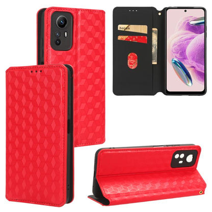 Cubic Grid Texture Flip Leather Phone Case, For Redmi Note 13 Pro 5G, For Redmi K70 / K70 Pro, For Redmi 12 4G, For Redmi Note 12S 4G Global, For Redmi Note 12 4G Global, For Redmi Note 12 Turbo 5G, For Redmi Note 12 Pro+ 5G Global                     ...