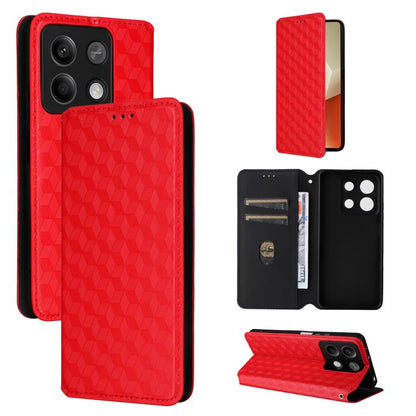 Cubic Grid Texture Flip Leather Phone Case, For Redmi Note 13 Pro 5G, For Redmi K70 / K70 Pro, For Redmi 12 4G, For Redmi Note 12S 4G Global, For Redmi Note 12 4G Global, For Redmi Note 12 Turbo 5G, For Redmi Note 12 Pro+ 5G Global                     ...
