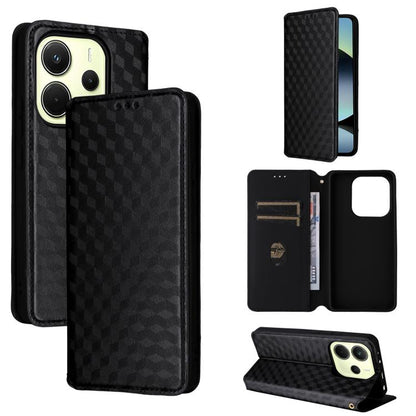 Cubic Grid Texture Flip Leather Phone Case, For Redmi A7 Pro 171mm / Poco C85x 5G, For Redmi 15a 5G, For Redmi Turbo 5 Max / Poco X8 Pro Max, For Redmi Turbo 5 5G / Poco X8 Pro 5G, For Redmi Note 15 Pro+ 5G 163.3mm/Poco M8 Pro 5G                       ...
