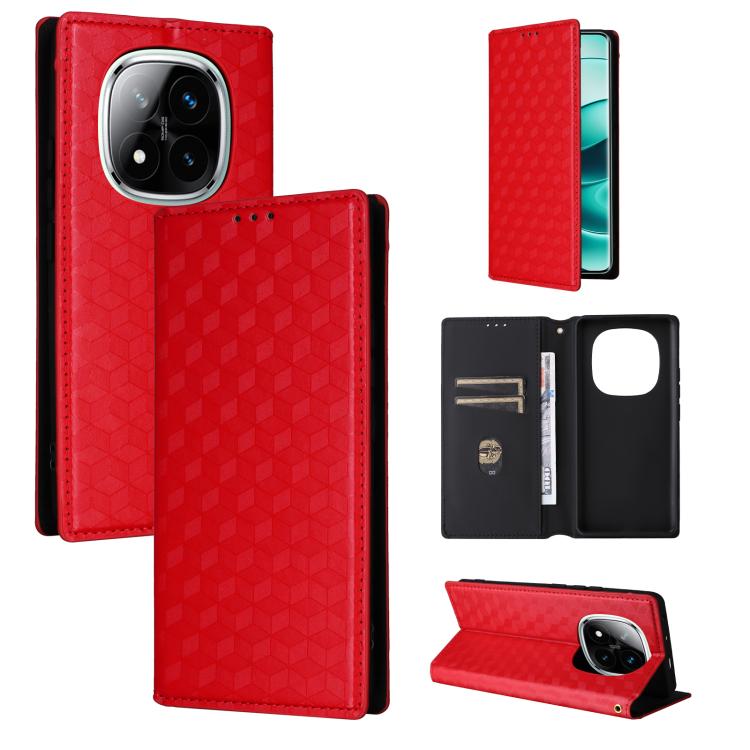 Cubic Grid Texture Flip Leather Phone Case, For Redmi K80 / K80 Pro, For Redmi Note 14 Pro 4G Global, For Redmi Note 14 4G 163.25mm, For Redmi Note 14 Pro+ 5G, For Redmi 14C 4G, For Redmi K70 Ultra, For Redmi 13 4G / Note 13R 5G, For Redmi Turbo 3 5G  ...