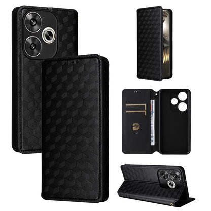 Cubic Grid Texture Flip Leather Phone Case, For Redmi K80 / K80 Pro, For Redmi Note 14 Pro 4G Global, For Redmi Note 14 4G 163.25mm, For Redmi Note 14 Pro+ 5G, For Redmi 14C 4G, For Redmi K70 Ultra, For Redmi 13 4G / Note 13R 5G, For Redmi Turbo 3 5G  ...