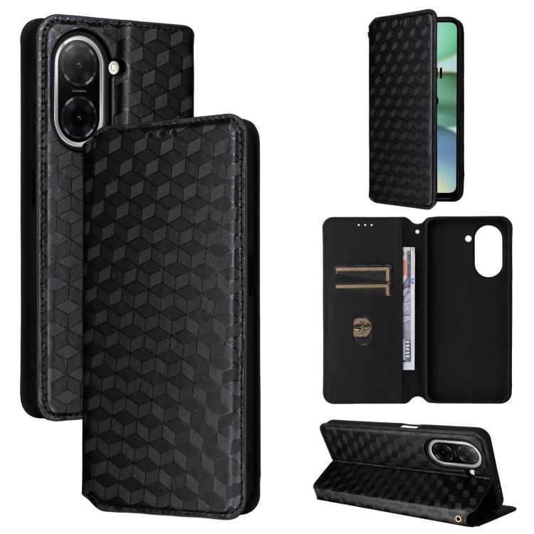 Cubic Grid Texture Flip Leather Phone Case, For Redmi A7 Pro 171mm / Poco C85x 5G, For Redmi 15a 5G, For Redmi Turbo 5 Max / Poco X8 Pro Max, For Redmi Turbo 5 5G / Poco X8 Pro 5G, For Redmi Note 15 Pro+ 5G 163.3mm/Poco M8 Pro 5G                       ...