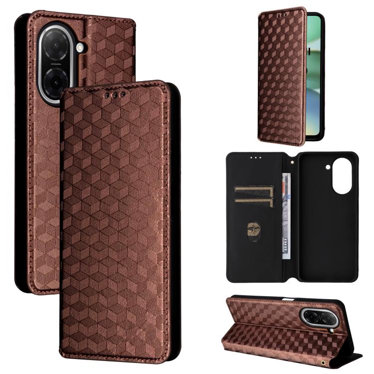 Cubic Grid Texture Flip Leather Phone Case, For Redmi A7 Pro 171mm / Poco C85x 5G, For Redmi 15a 5G, For Redmi Turbo 5 Max / Poco X8 Pro Max, For Redmi Turbo 5 5G / Poco X8 Pro 5G, For Redmi Note 15 Pro+ 5G 163.3mm/Poco M8 Pro 5G                       ...