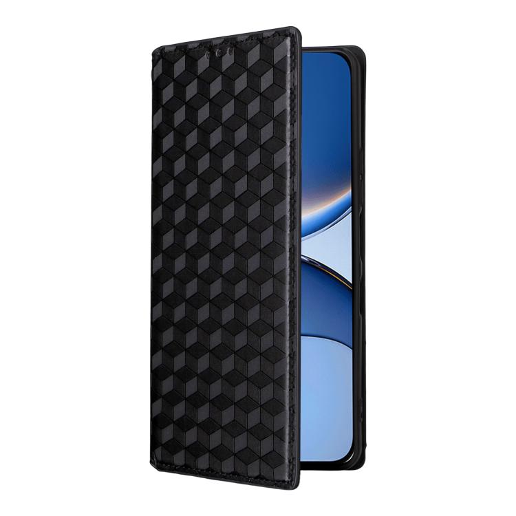 Cubic Grid Texture Flip Leather Phone Case, For Redmi Turbo 4 Pro 5G, For Redmi K80 / K80 Pro, For Redmi Note 14 Pro 4G Global, For Redmi Note 14 4G 163.25mm, For Redmi Note 14 Pro+ 5G, For Redmi K70 Ultra, For Redmi 13 4G / Note 13R 5G                ...